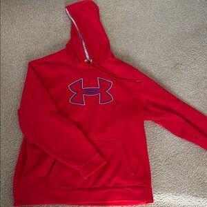 Men’s Under Armour Red Hoodie, Size 2XL